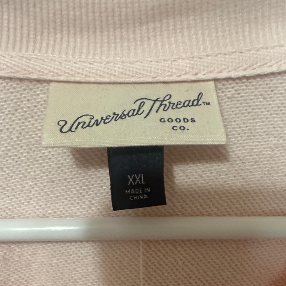Universal Thread Pale Pink Button-Front Sweatshir… - image 2